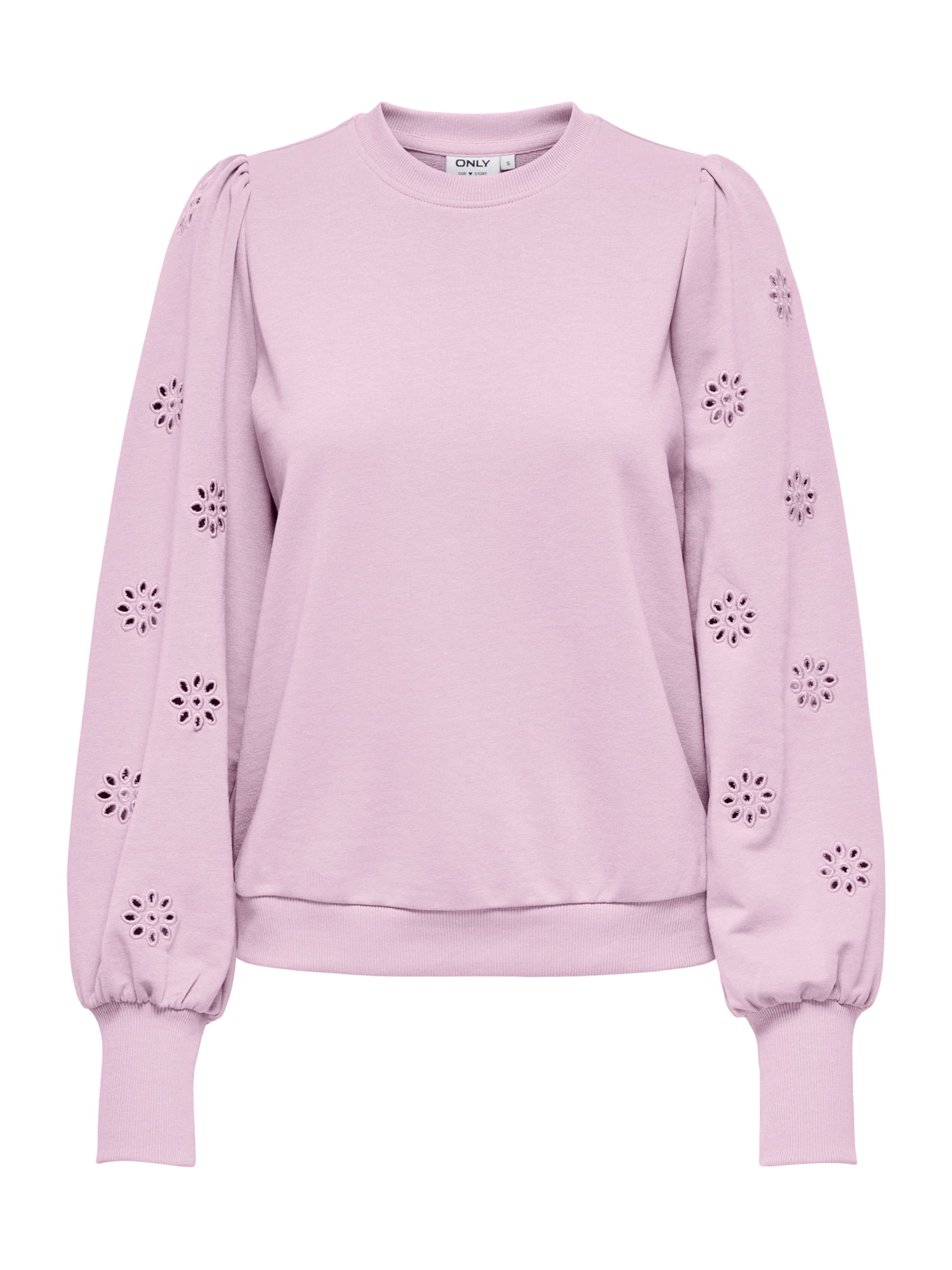 ONLYSweater majica 'ONLFemme' - ljubičasta boja: prednji dio