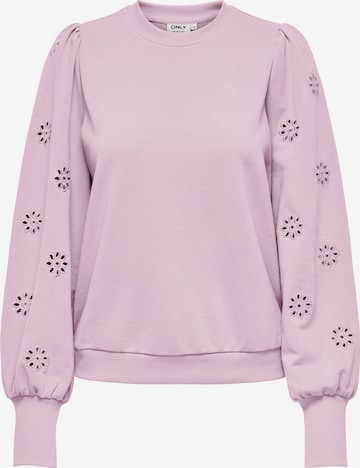 ONLY Sweatshirt 'ONLFEmme' in Lila: Vorderseite