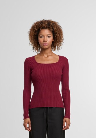 Urban Classics Trui in Rood: voorkant