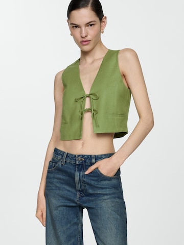 MANGO Gilet 'Lago' in Groen: voorkant