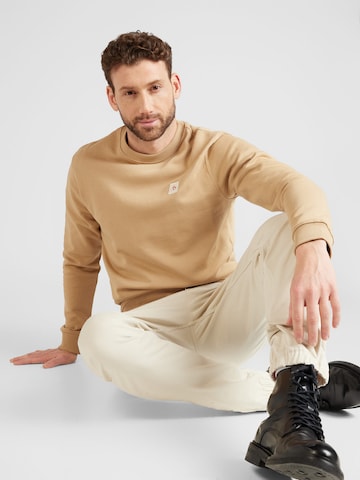 SCOTCH & SODA - Sweatshirt 'Essential' em castanho: frente