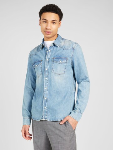 Coupe regular Chemise 'Rohan' LTB en bleu : devant