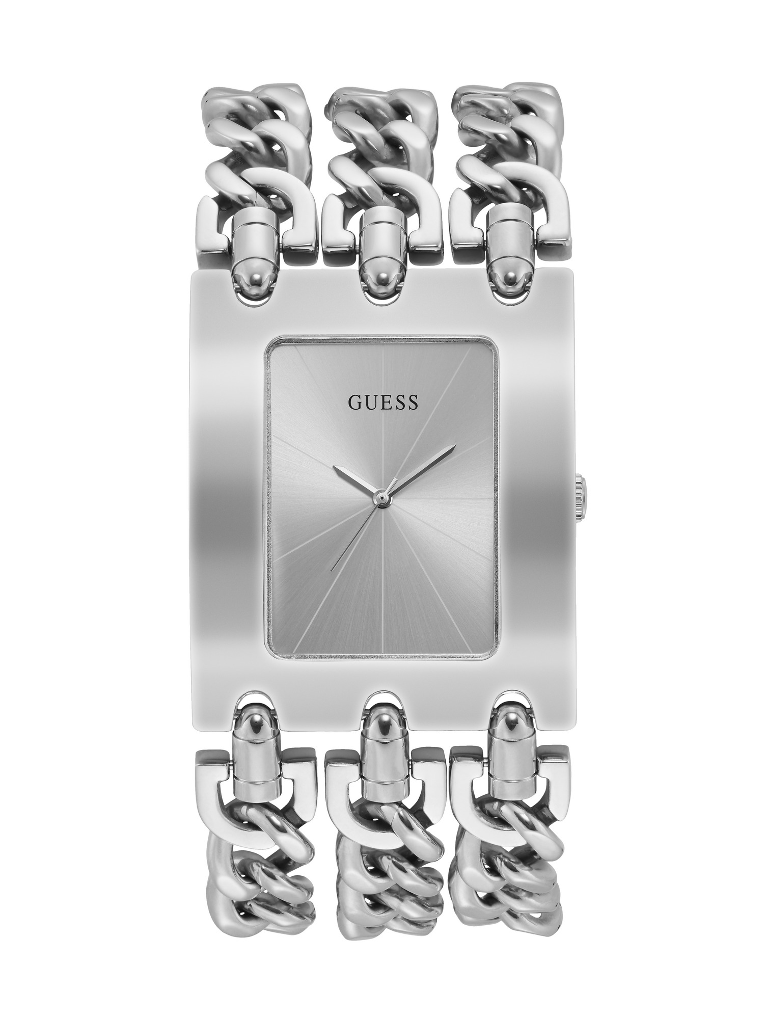 Guess Orologio Analogico Da Donna In Metallo Pesante Con Cinturino In Acciaio Inossidabile Dorato, Cassa 43 Mm, Quadrante Oro, Impermeabile 3 Bar