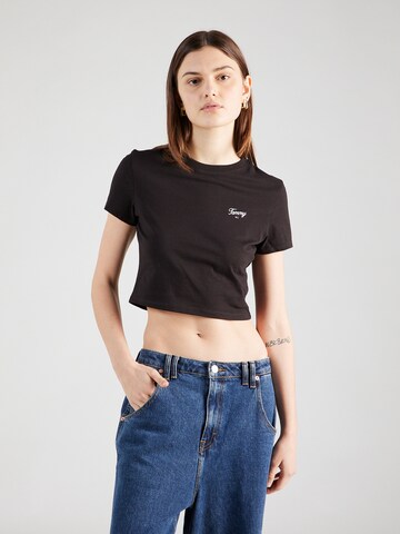 T-shirt Tommy Jeans en noir : devant