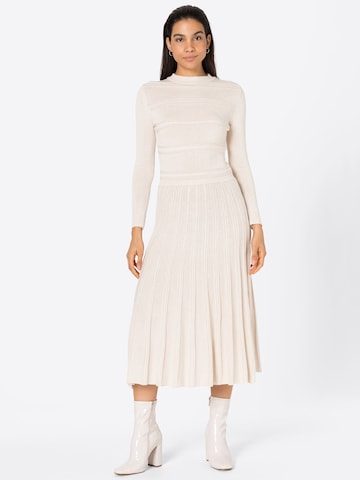 sessun Gebreide jurk 'LUCIA' in Wit: voorkant