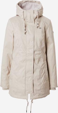 Parka mi-saison 'TUNNED' Ragwear en blanc : devant