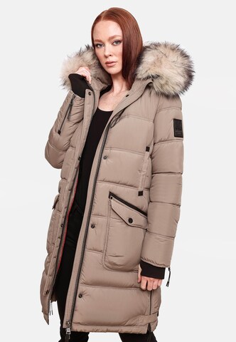 MARIKOO Winter coat 'Chaskaa' in Grey