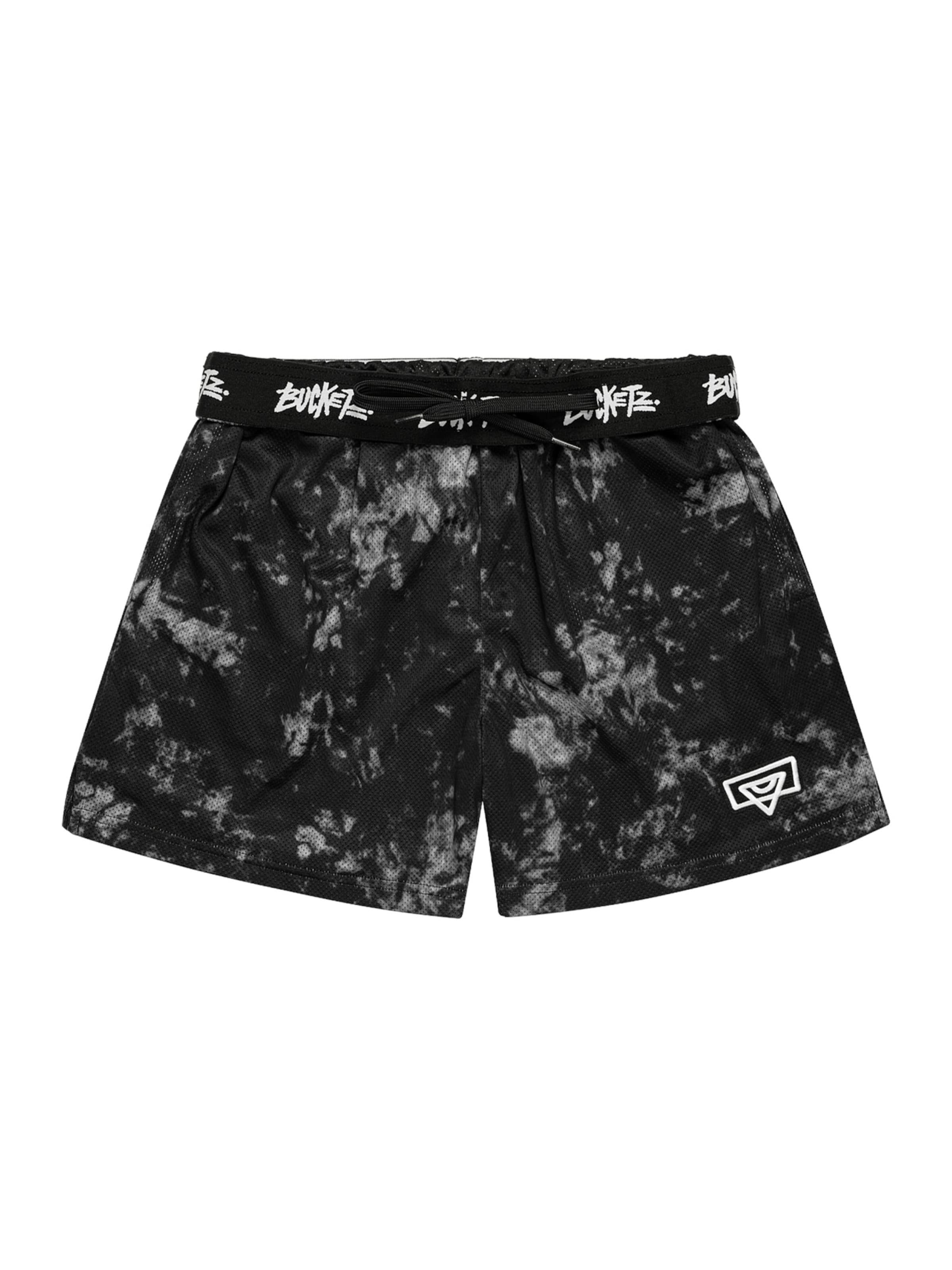Bucketz Sportshorts 'All Day' in Schwarz: Vorderseite