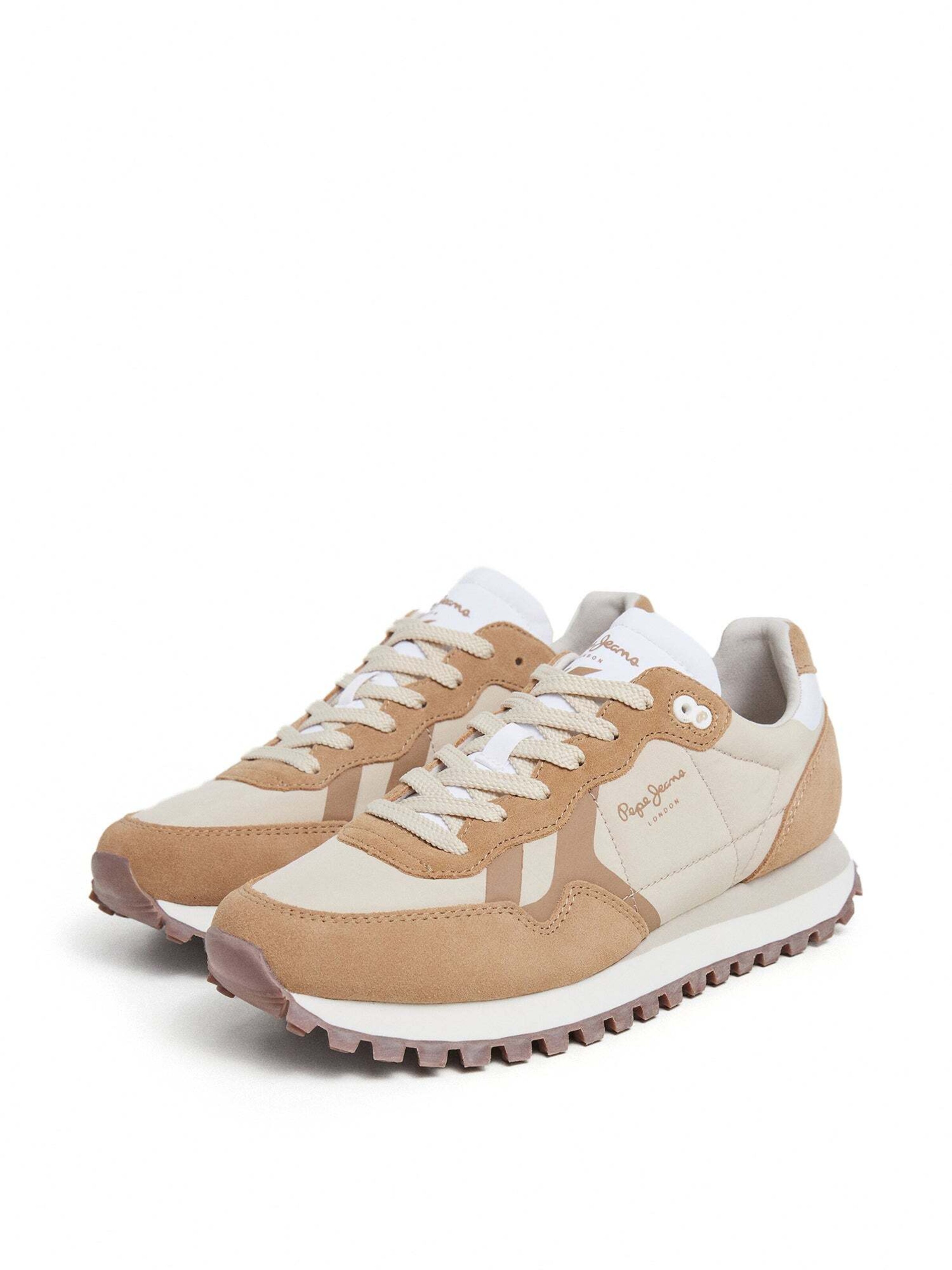 Baskets basses ' BRIT-ON' Pepe Jeans en beige