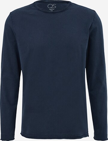 QS Shirt in Blauw: voorkant