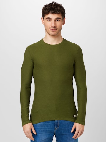 BLEND Sweater in Green: front