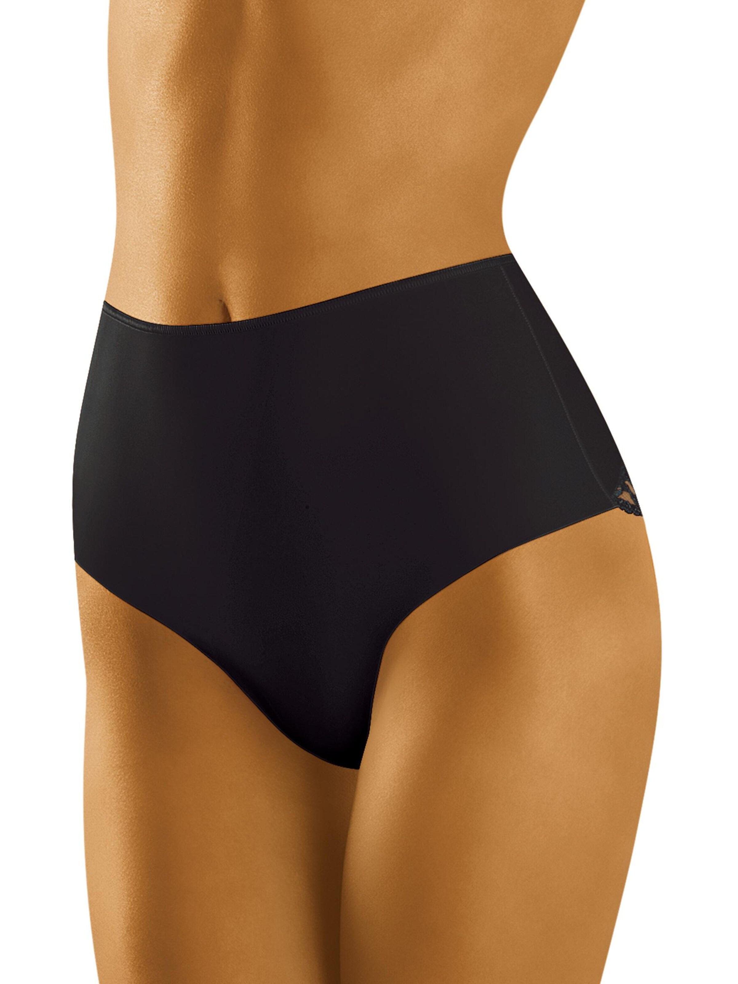 Wolbar Slip 'Promessa'‌‌‌‌‌ in Schwarz: Vorderseite