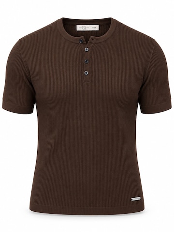 Ombre - Camiseta en marrón: frente