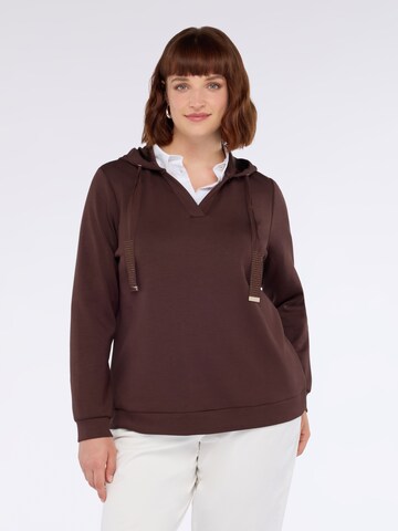 Fiorella Rubino Sweatvest in Bruin