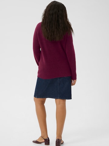 Pullover 'KCNiela' di KAFFE CURVE in rosso