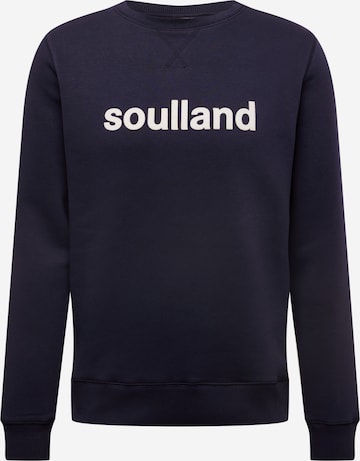 Soulland Sweatshirt in Blue: front