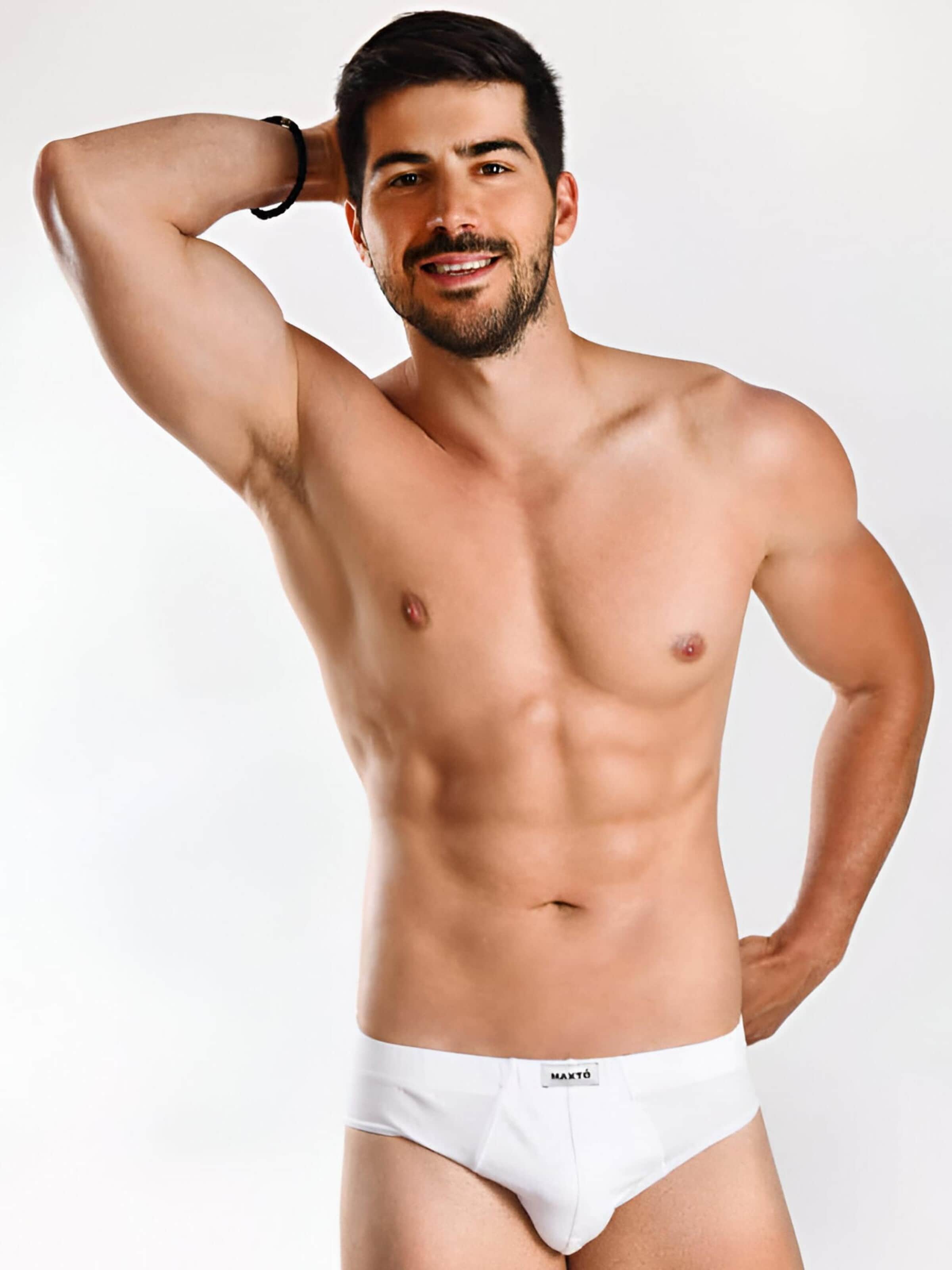 Slip 'BASIC MAX Slip 5er Pack' Maxte en blanc : devant