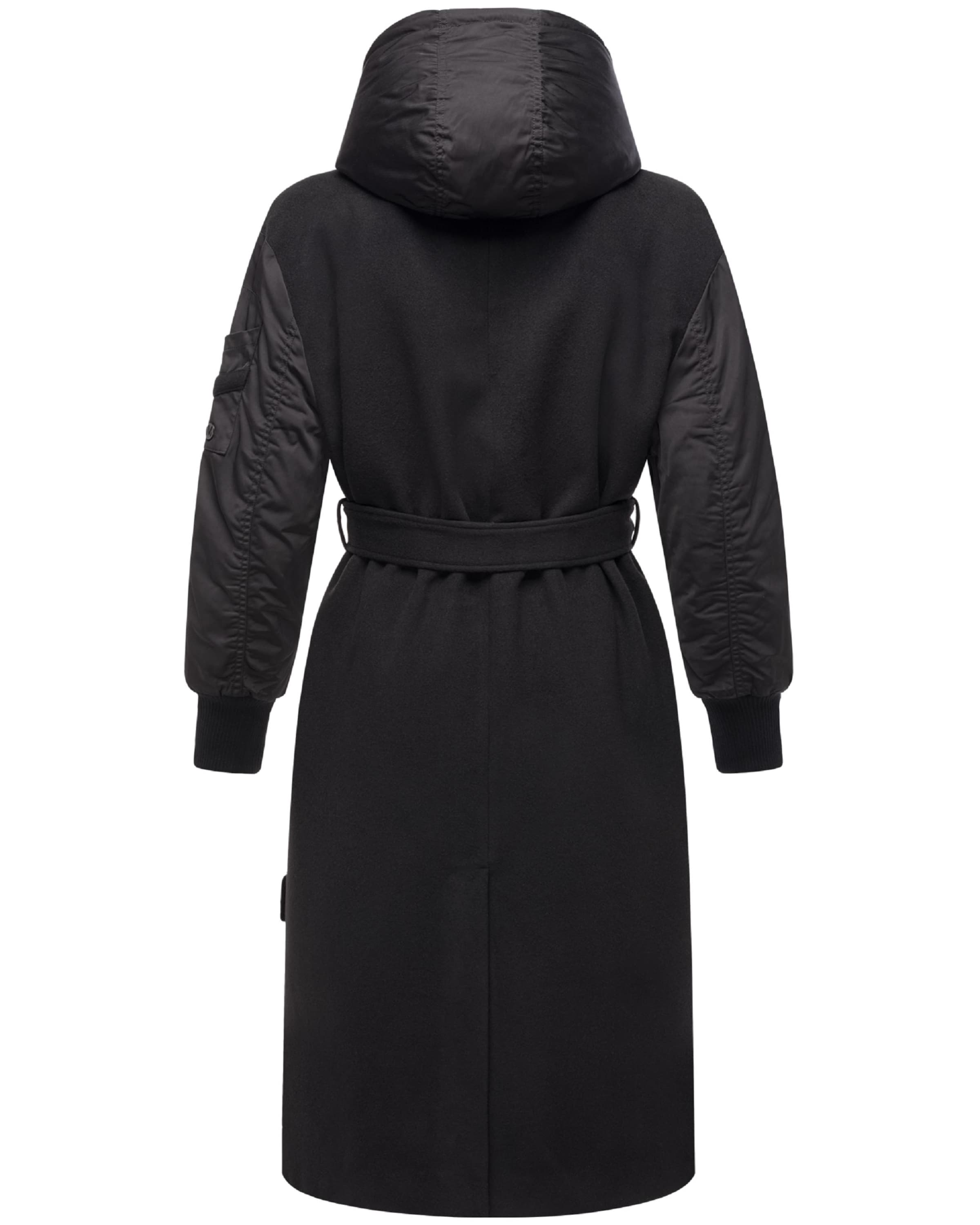 Palton de primăvară-toamnă 'Tjadee 16' de la MARIKOO pe negru