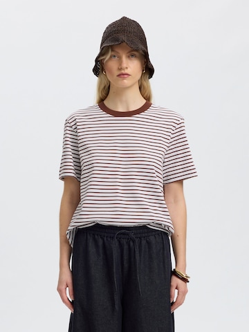 SELECTED Shirt 'Essential' in Red: front