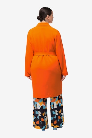 Ulla Popken Between-Seasons Coat in Orange