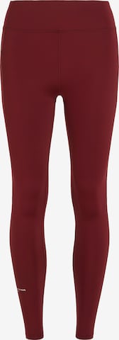 TOMMY HILFIGER Skinny Workout Pants in Red: front