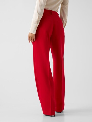 GUESS Regular Pleat-Front Pants in Red