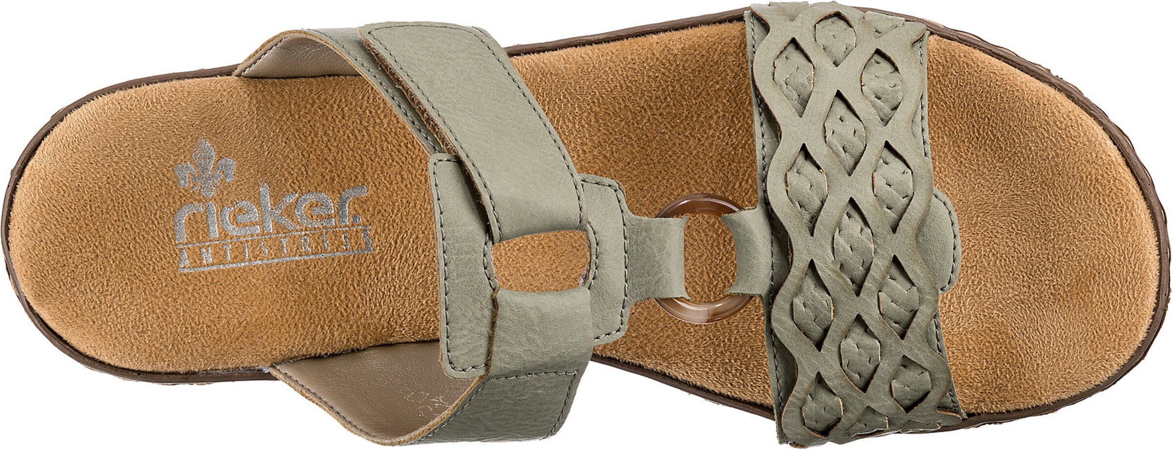 Rieker Pantolette in Grün