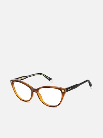 Lunettes de soleil Polaroid en marron : devant
