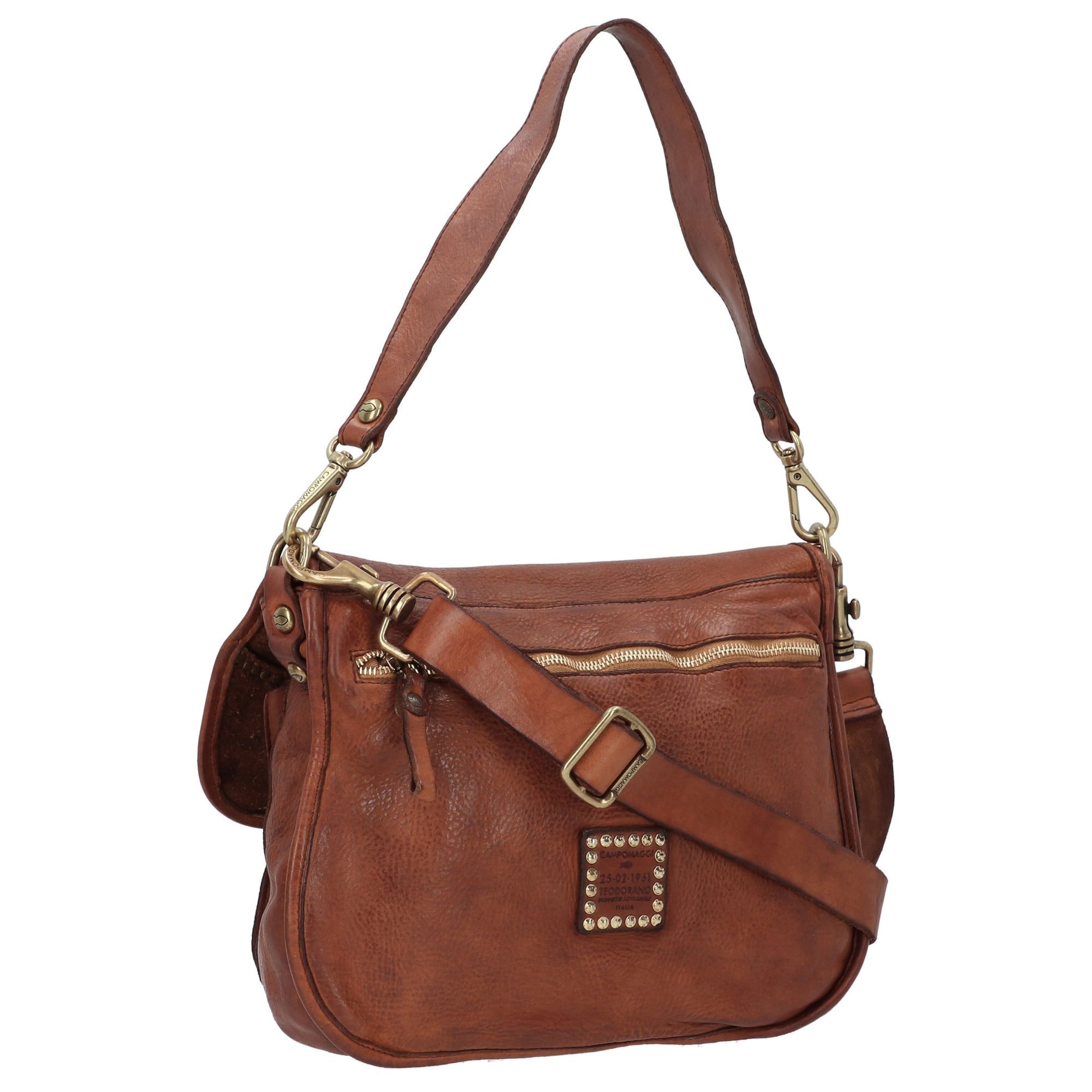 Campomaggi Schoudertas in Bruin