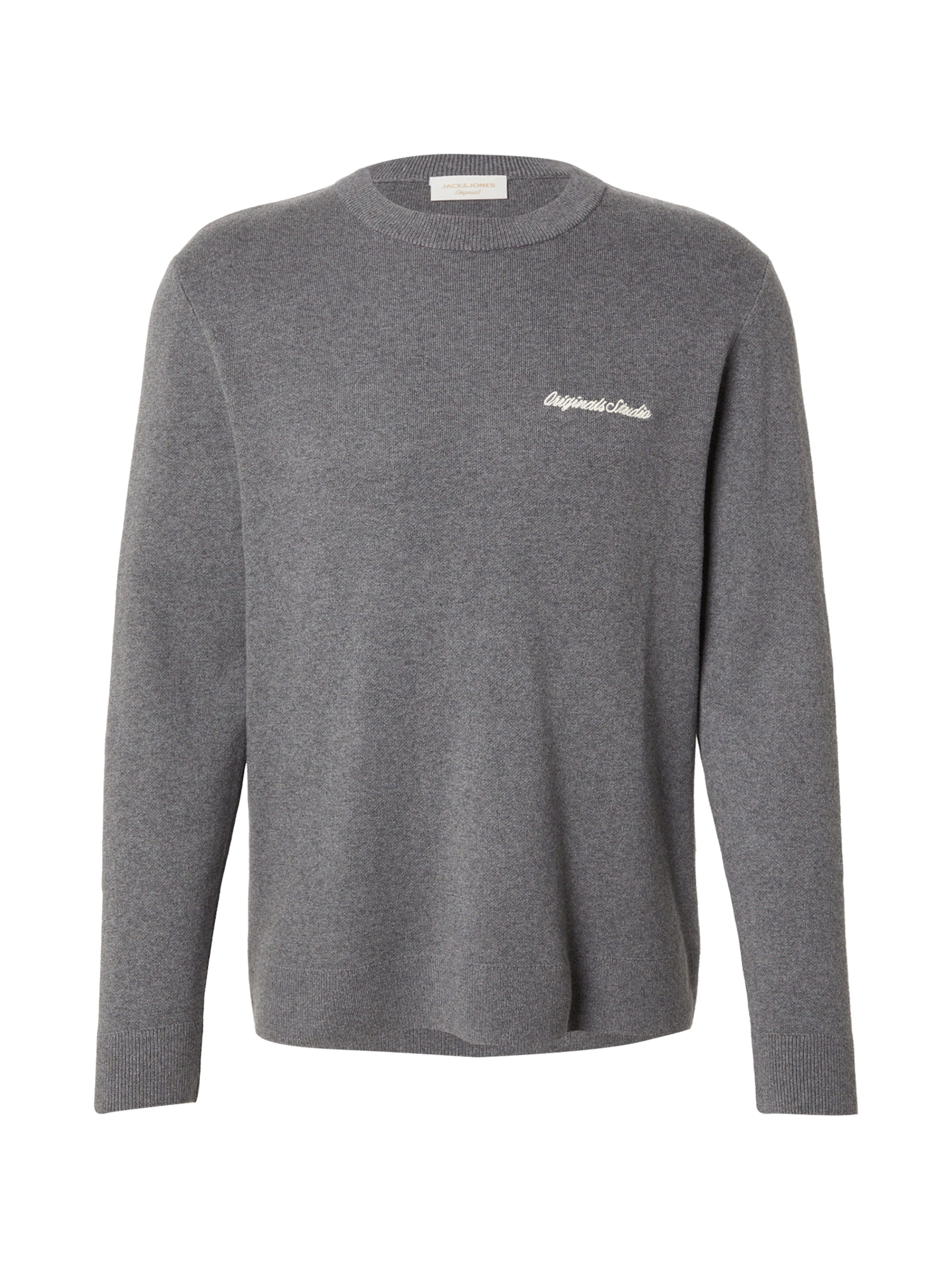 JACK & JONES Tröja 'JORNORREBRO' i grå: framsida