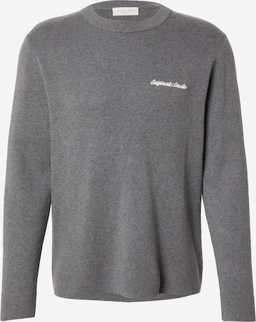 JACK & JONES Sweater 'JORNORREBRO' in Grey: front