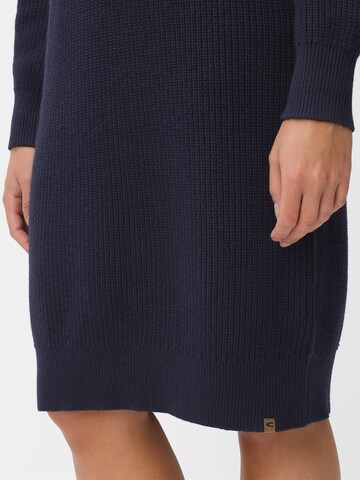 CAMEL ACTIVE Strickkleid mit Reißverschluss in Blau