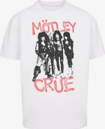 T-Shirt 'Motley Crue' Merchcode en blanc : devant