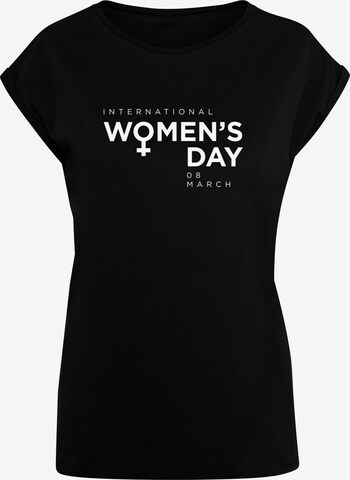 Merchcode T-Shirt 'WD - International Women's Day 2' in Schwarz: predná strana