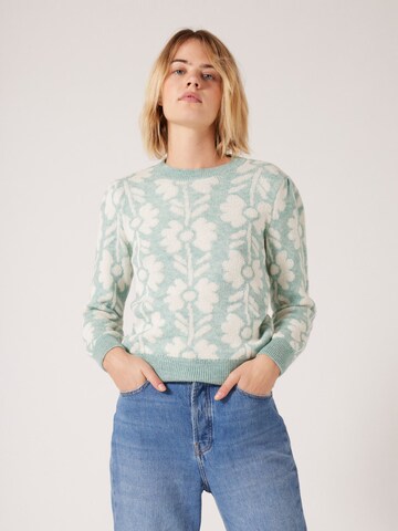 Pull-over 'Mflorette' NAF NAF en vert : devant