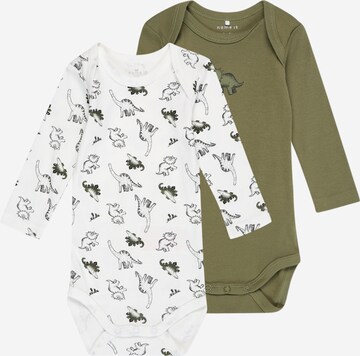 Tutina / body per bambino di NAME IT in verde: frontale