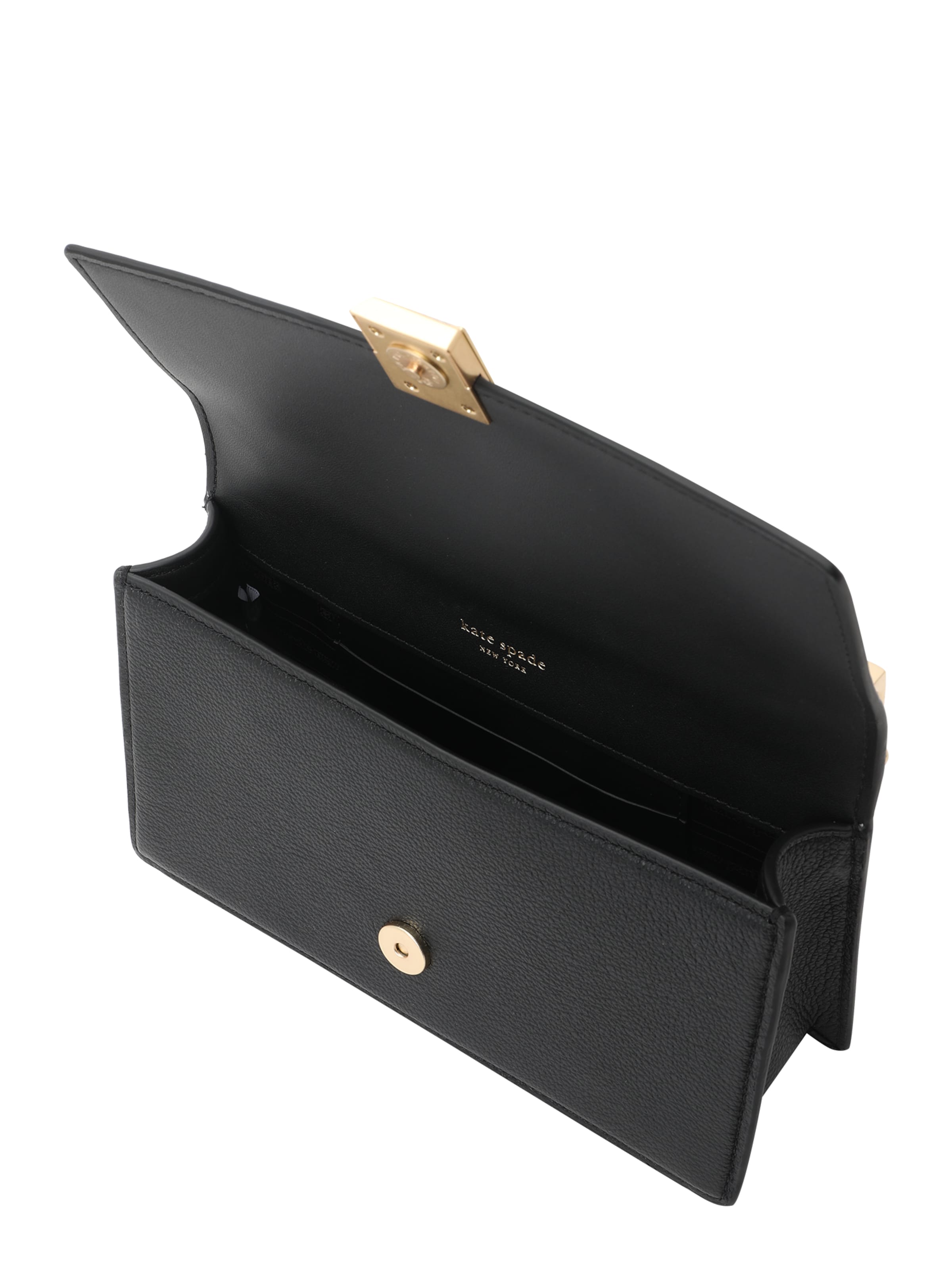 Kate Spade Τσάντα ώμου 'Deco Mini Flap Chain Crossbody' σε μαύρο