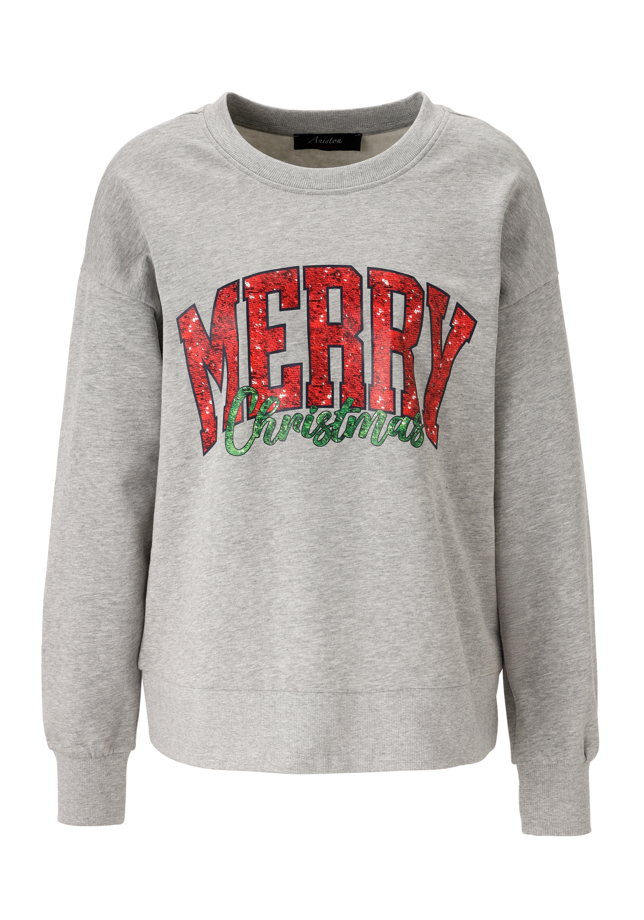 Aniston CASUAL Sweatshirt in Grey: front