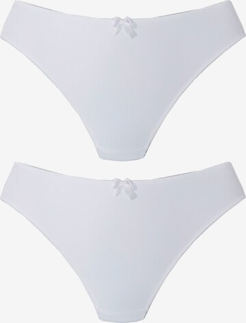 NUANCE Thong in White: front