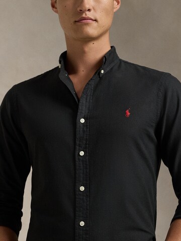 Slim fit Camicia di Polo Ralph Lauren in nero