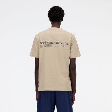 T-Shirt 'Athletics' new balance en beige