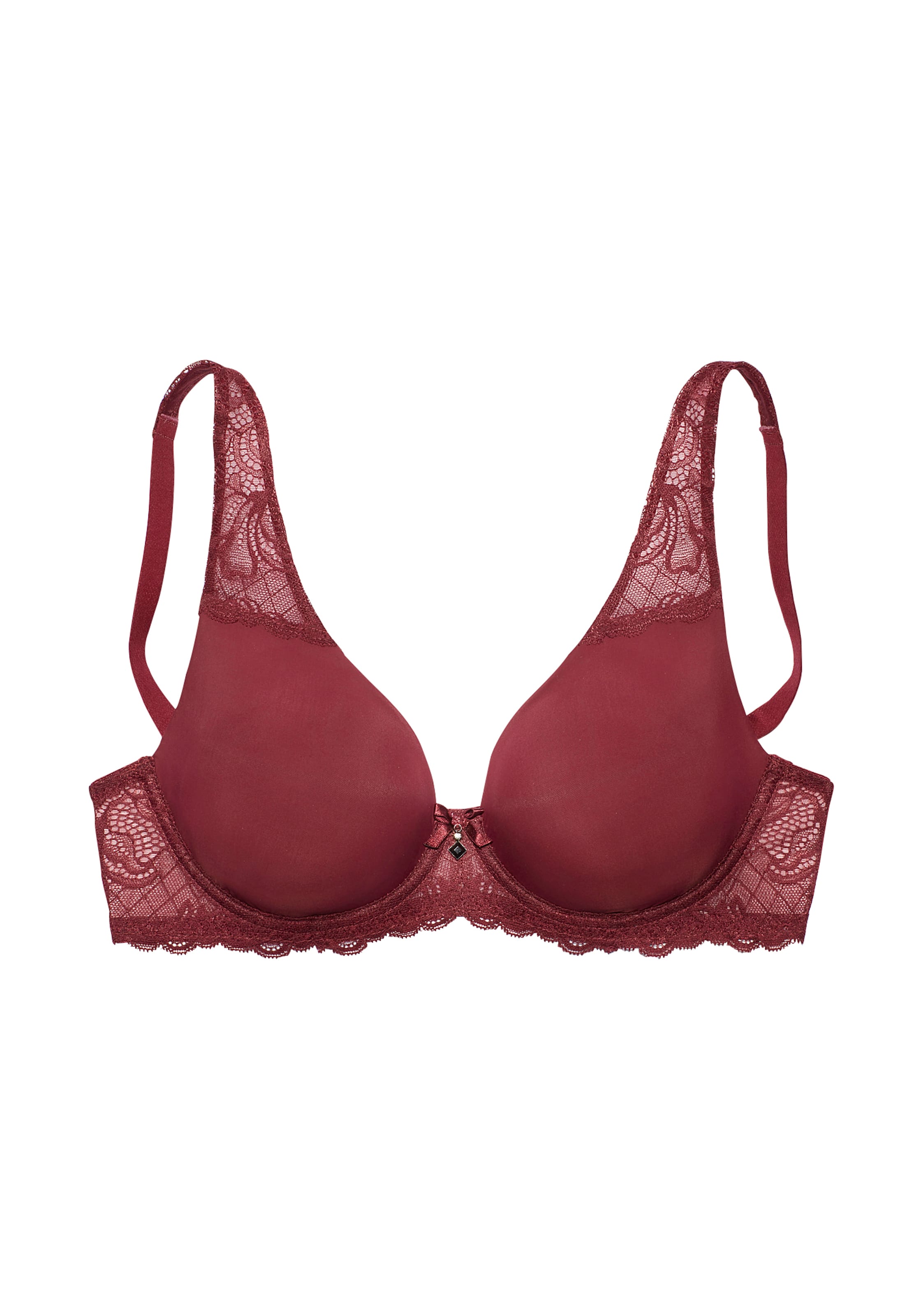 LASCANA T-särgi Rinnahoidja, värv punane: eest vaates