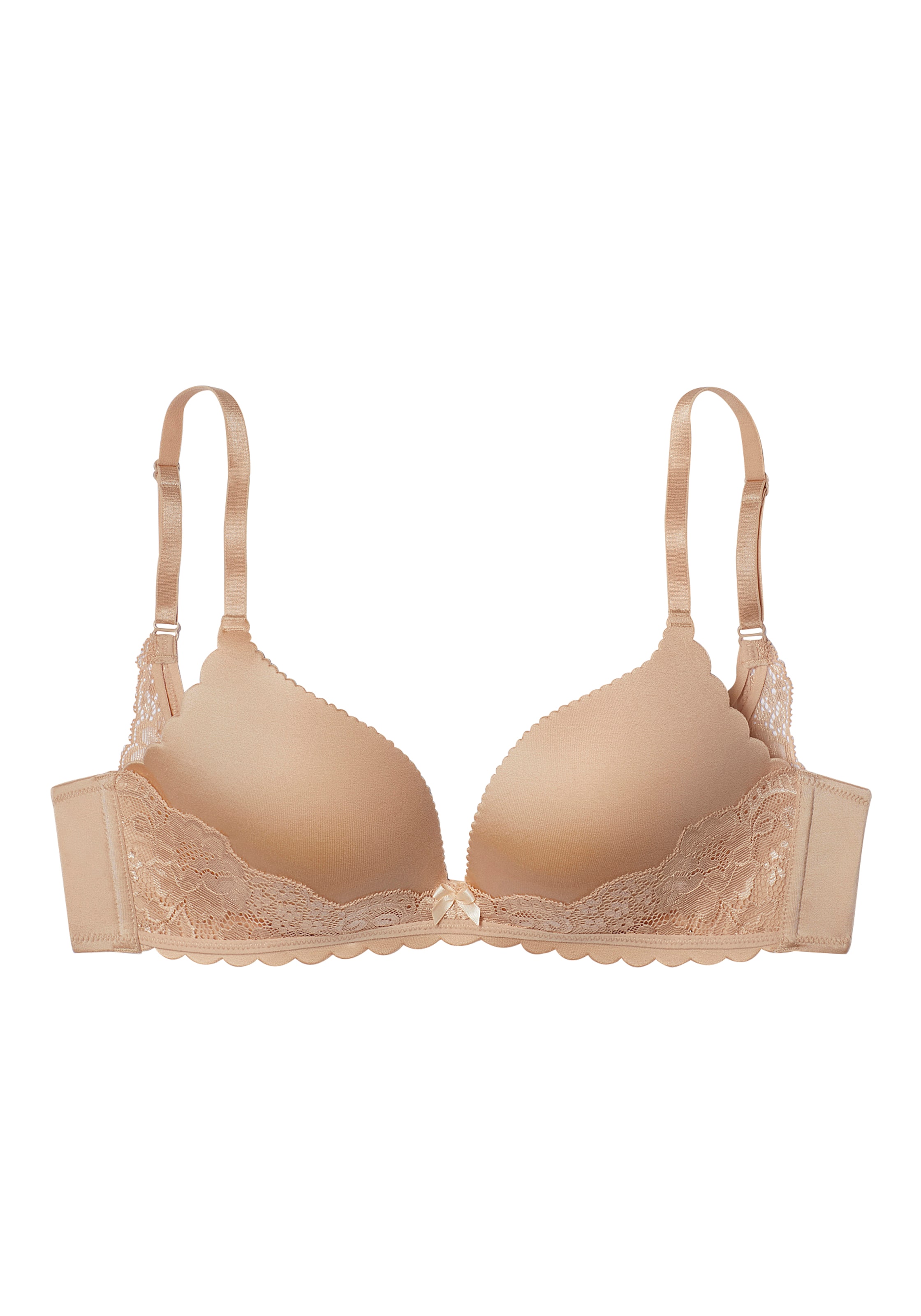 LASCANA Push-up Bra in Beige: front