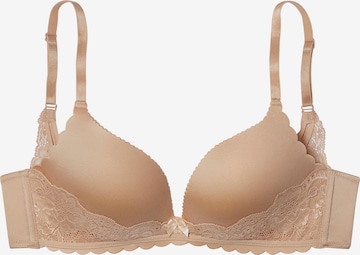 LASCANA Push-up Bra in Beige: front