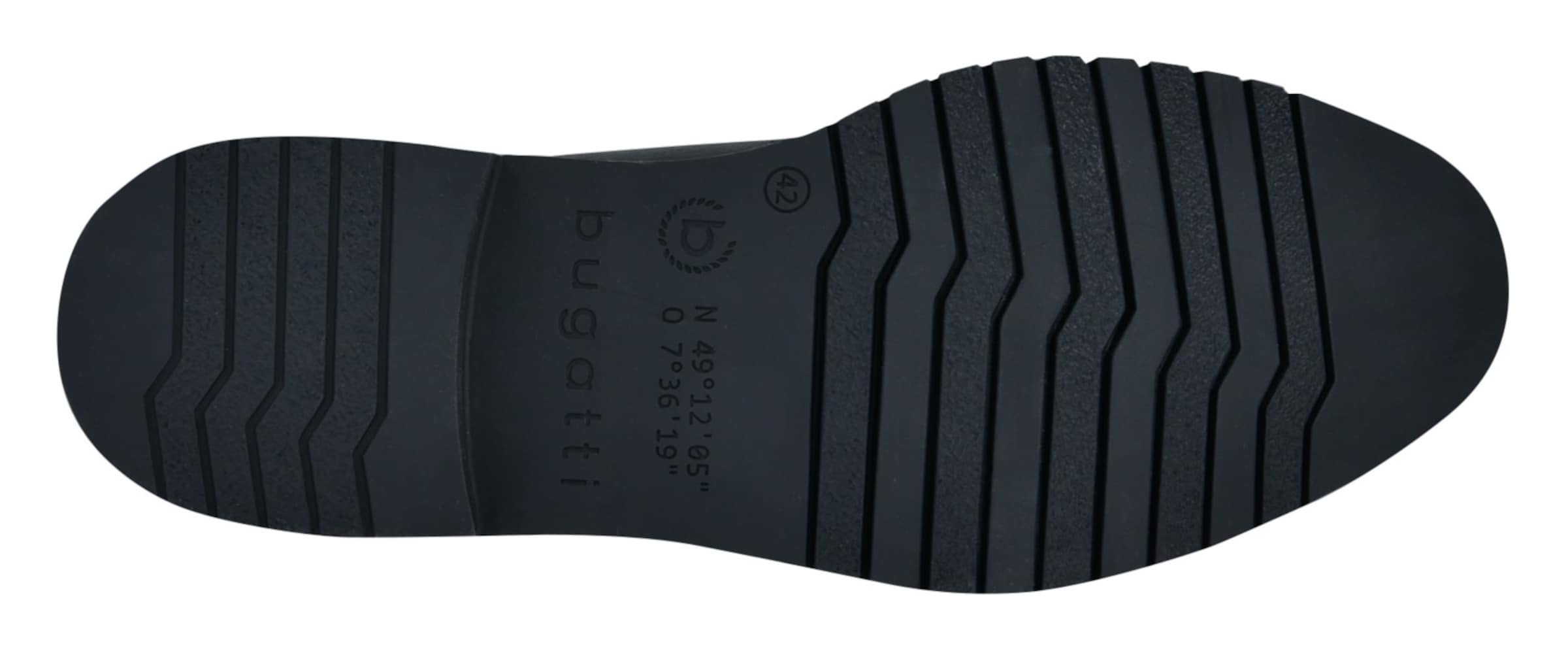 bugattiCipele na vezanje - crna boja