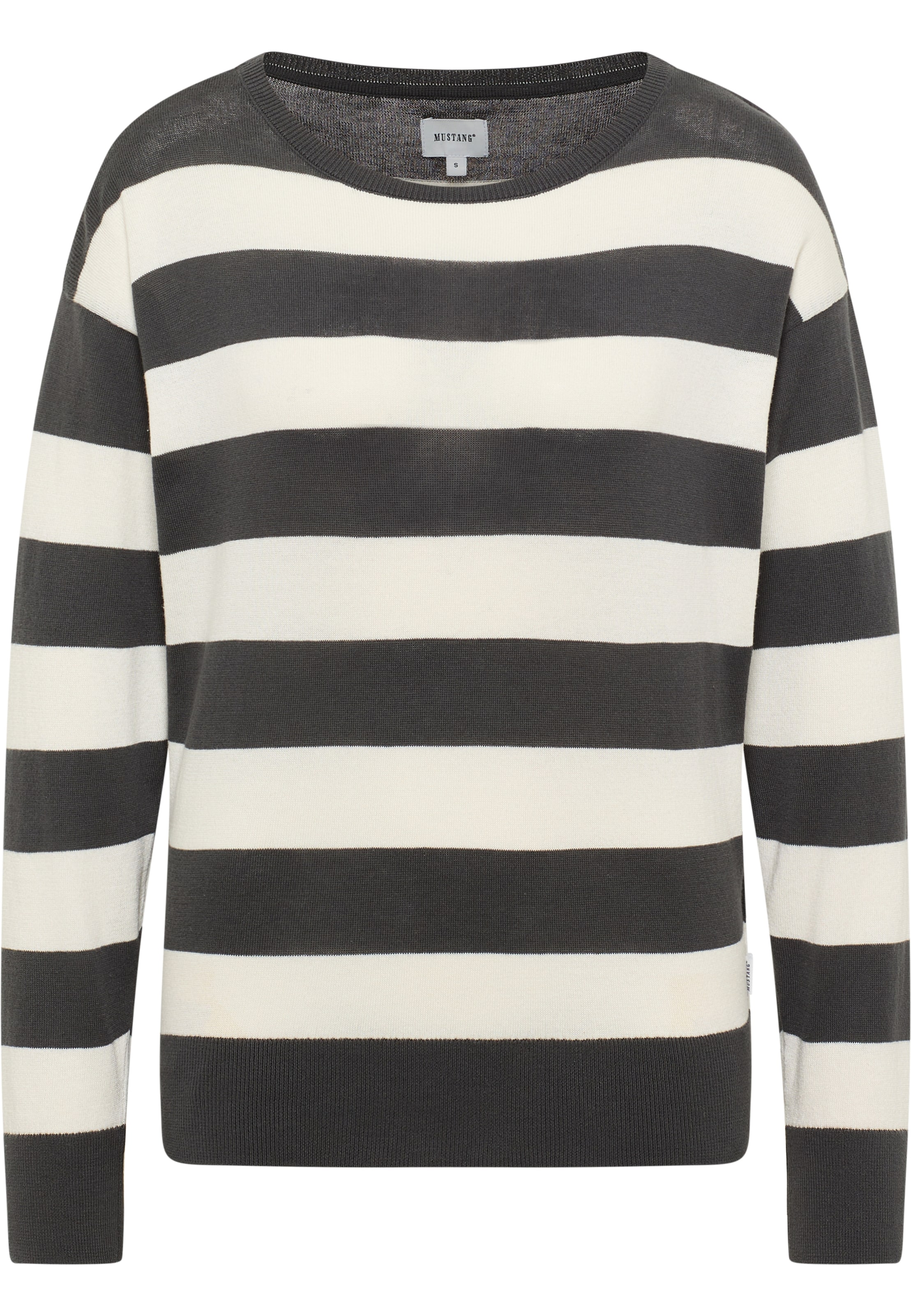 MUSTANG Sweatshirt 'Style Marianna' in Schwarz: Vorderseite