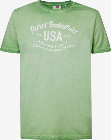 T-Shirt Petrol Industries en vert : devant