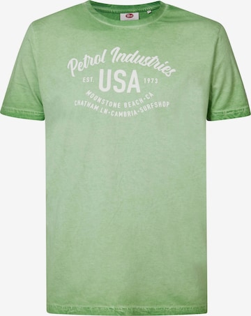 T-Shirt Petrol Industries en vert : devant