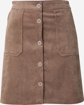 VILA Skirt in Brown: front