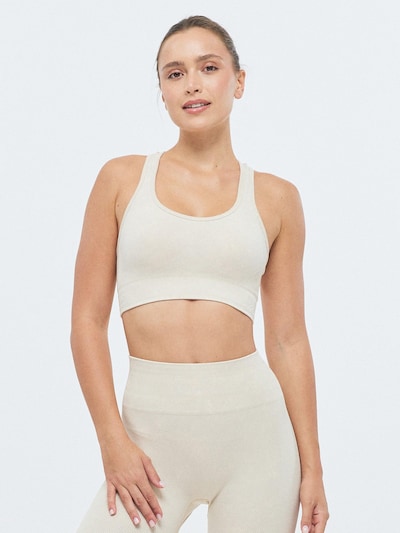 DRILLS Apparel Sports bra 'XFUNCTION Racer Bra' in XS in Ivory, Item view